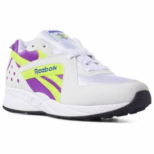 Adidasy Damskie Reebok Pyro Białe/Fioletowe/Żółte PL 13XIVYG